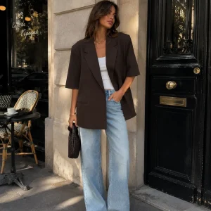 AMIRA BLAZER - BROWN