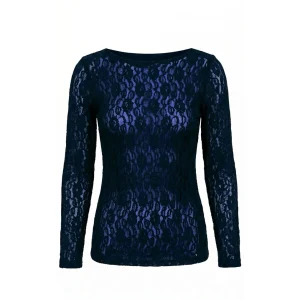 GISELLE TOP - NAVY