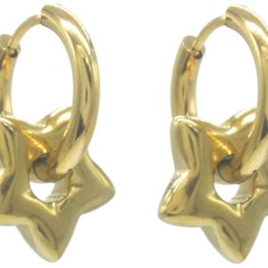 Ster aan oorring, Gold