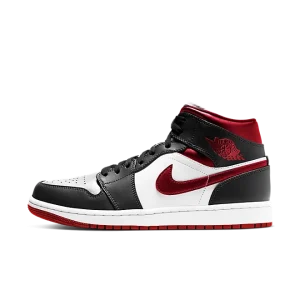 Jordan 1 Mid Gym Red Black White
